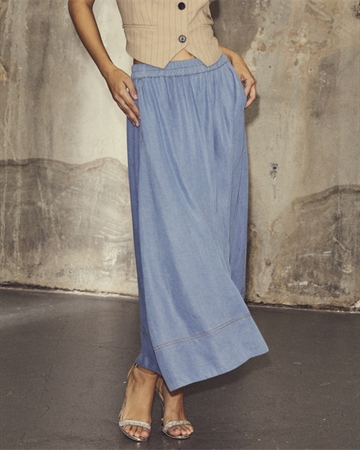 Co Couture TitusCC Midi Denim Skirt Denim blue 34116 
